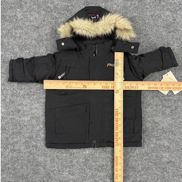 Vintage Phat Farm Boys Winter Puffer Jacket Black Size 6-12 Months - Picture 13 of 13